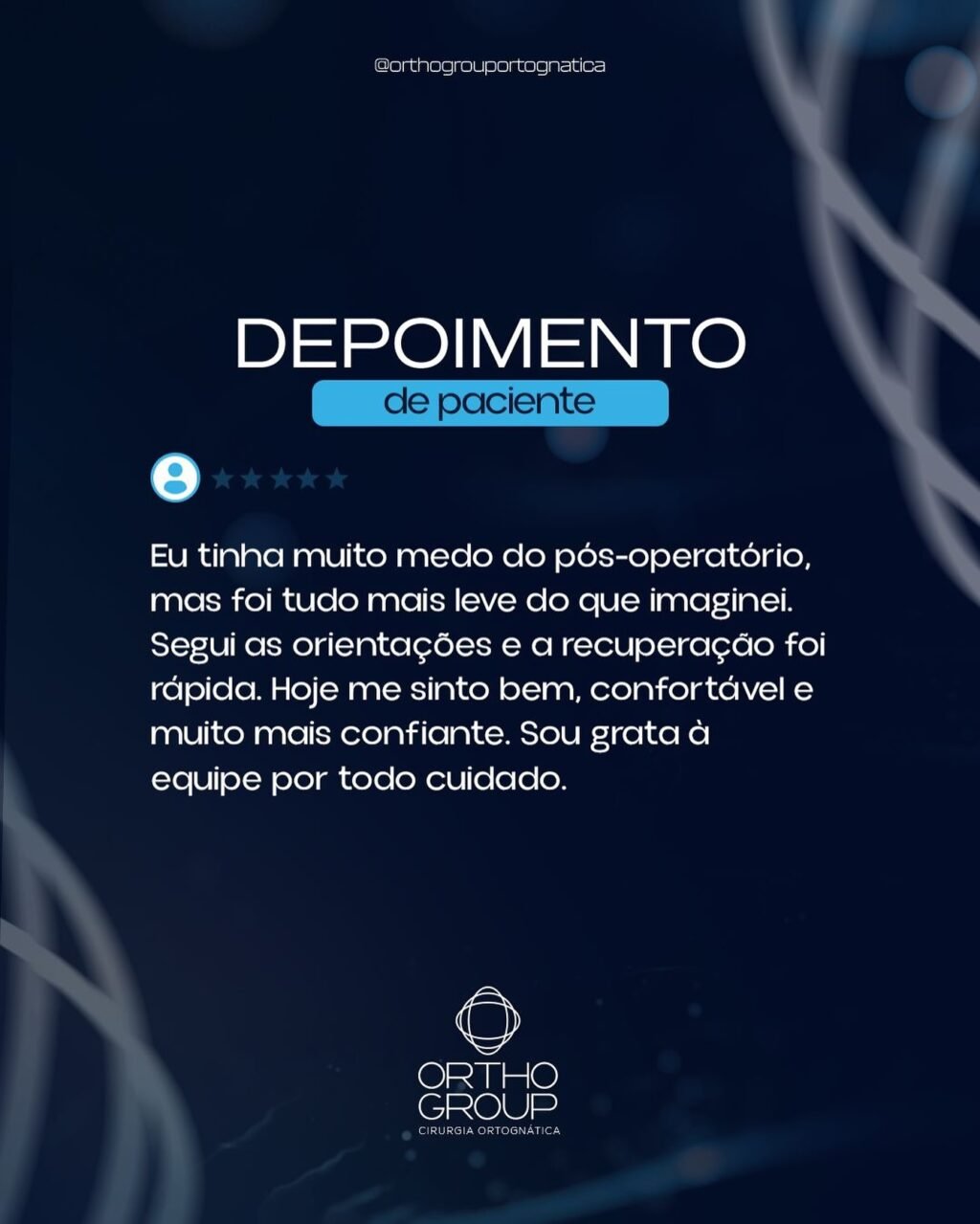 Instagram post from orthogrouportognatica. This post is in position 1.